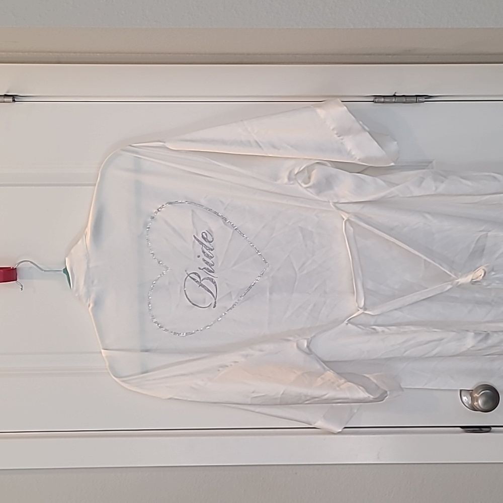 Victoria's Secret Bride Satin Robe glitter